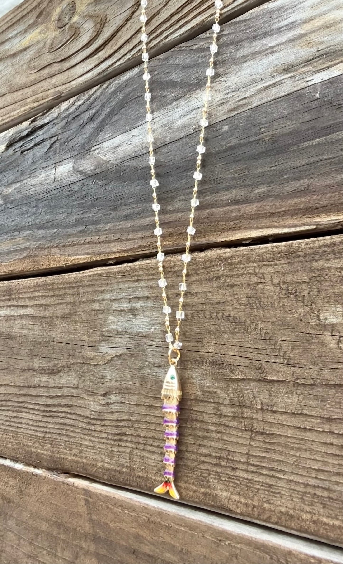 LONG FISH NECKLACE