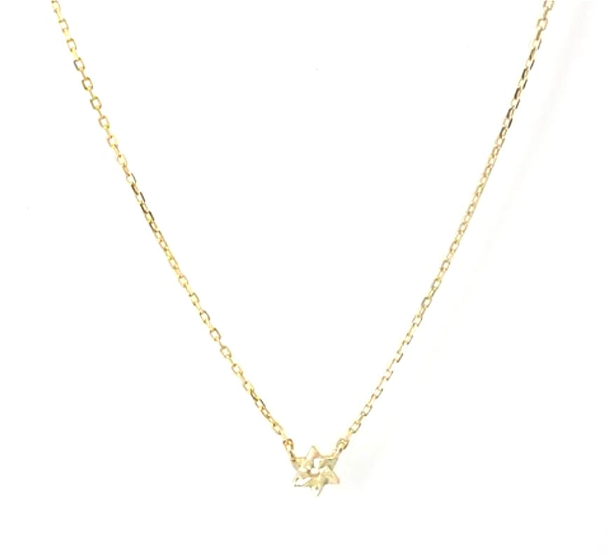 TINY JEWISH STAR NECKLACE