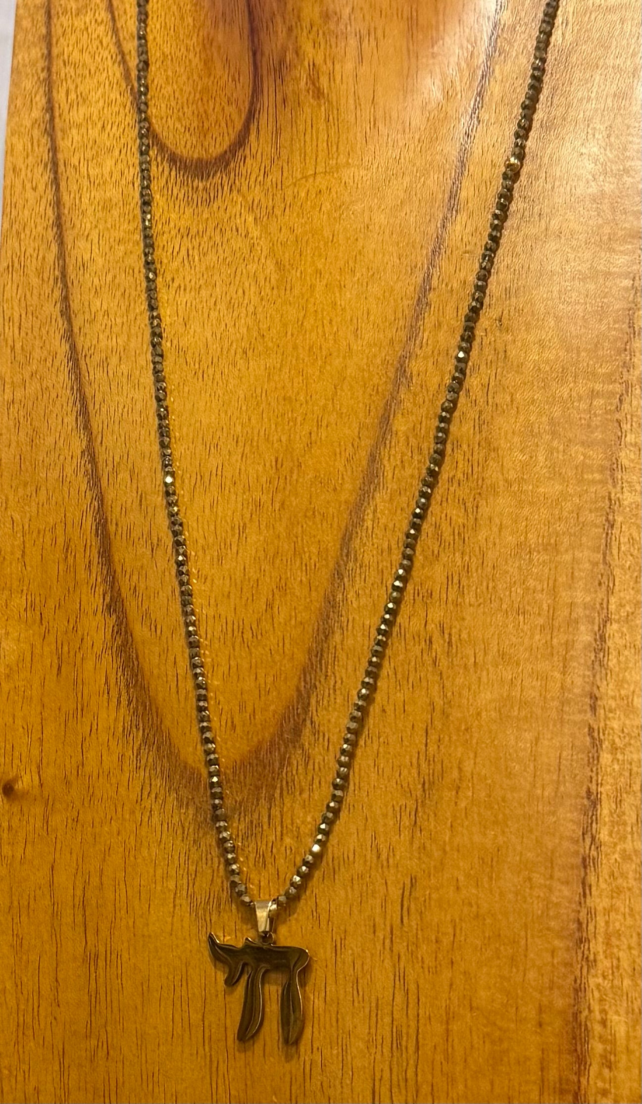 LONG BEADED CHAI NECKLACE