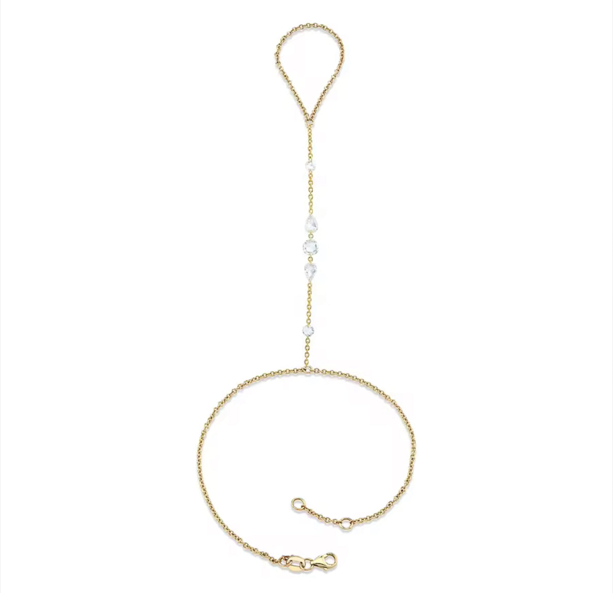 FLOATING DIAMOND HAND CHAIN