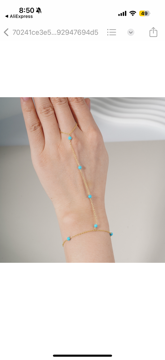TURQUOISE HAND CHAIN