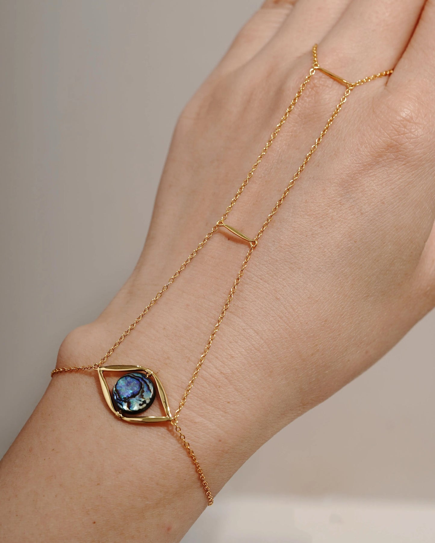 ABALONE EYE HAND CHAIN