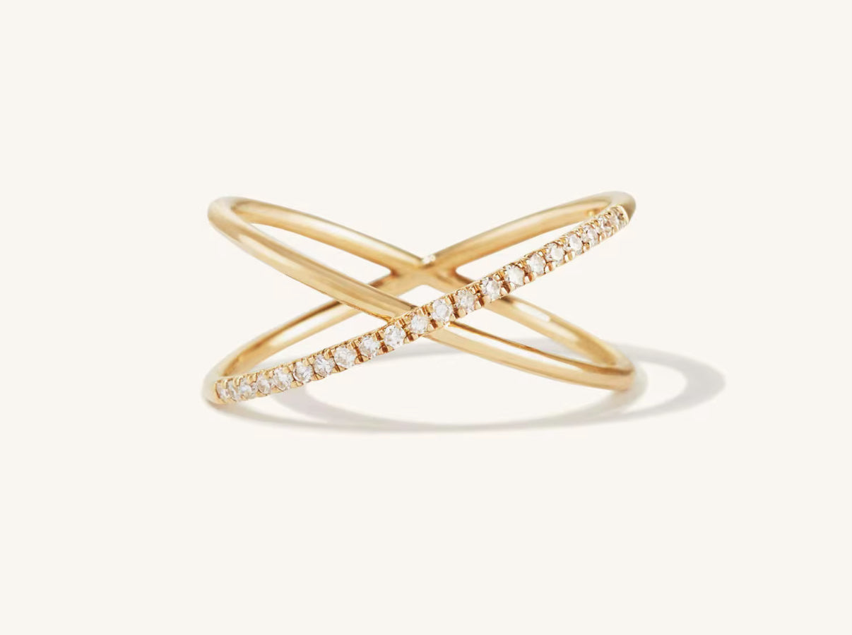 DOUBLE CROSS RING