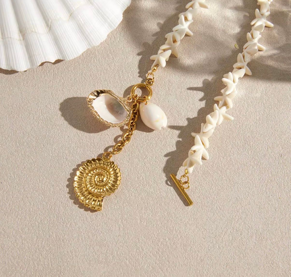 SHELL STARFISH NECKLACE