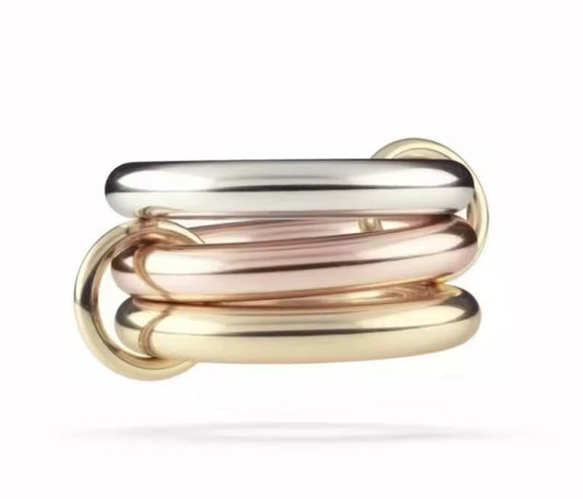 THREE COLOR SPLICING RING