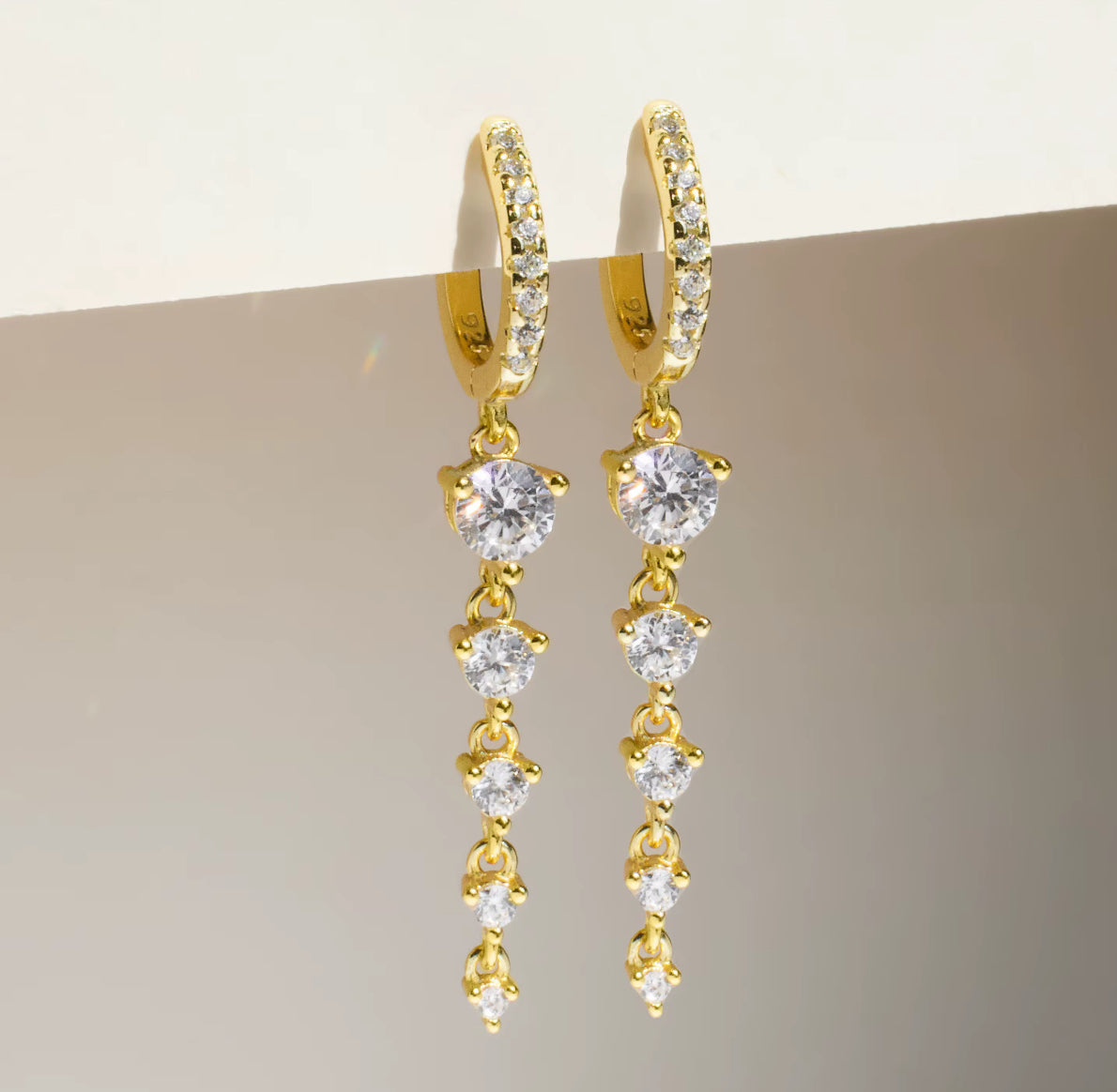 HOOP CZ EARRINGS