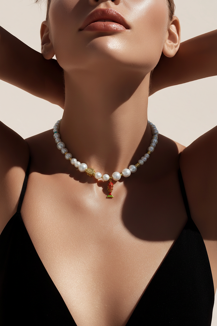 EYE PEARL NECKLACE