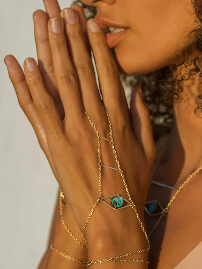 ABALONE EYE HAND CHAIN