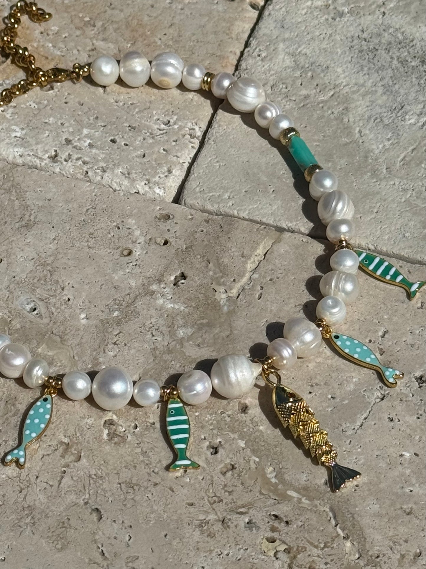 PEARL FISH NECKLACE