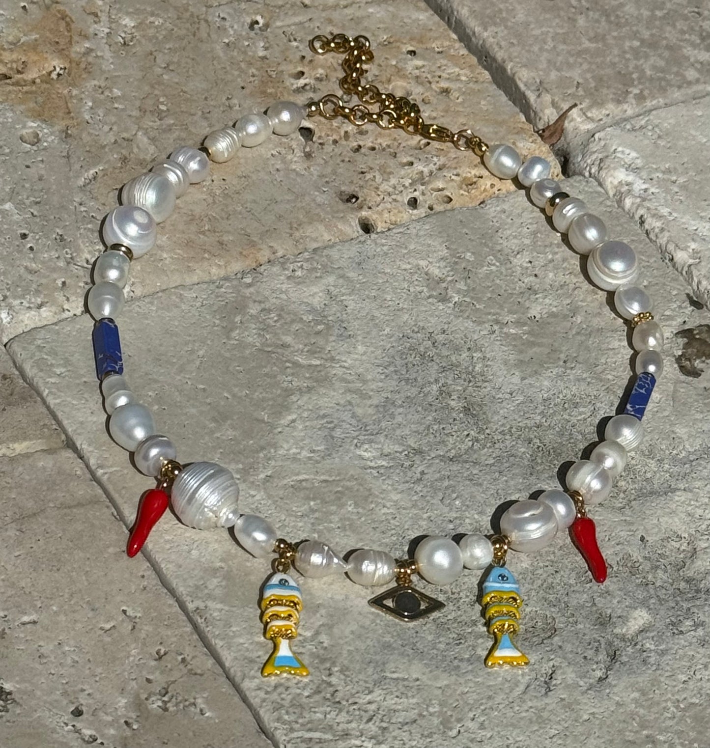 PEARL FISH NECKLACE