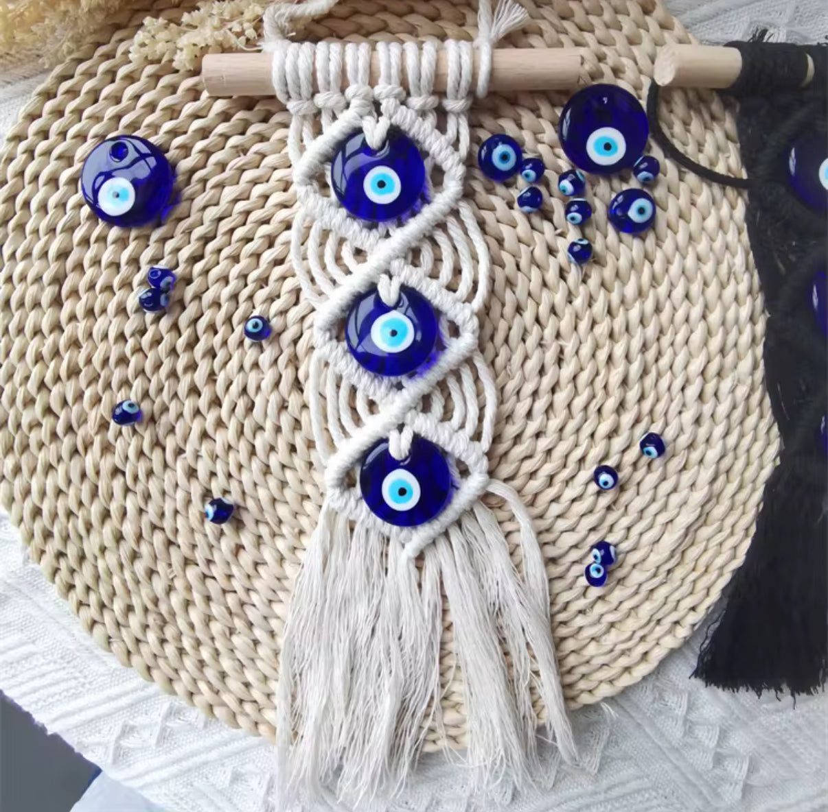 EVIL EYE MACRAME WALL HANGING