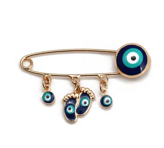LUCKY EYE BABY FEET PIN