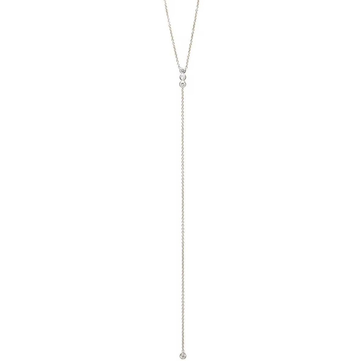 DAINTY CZ Y NECKLACE