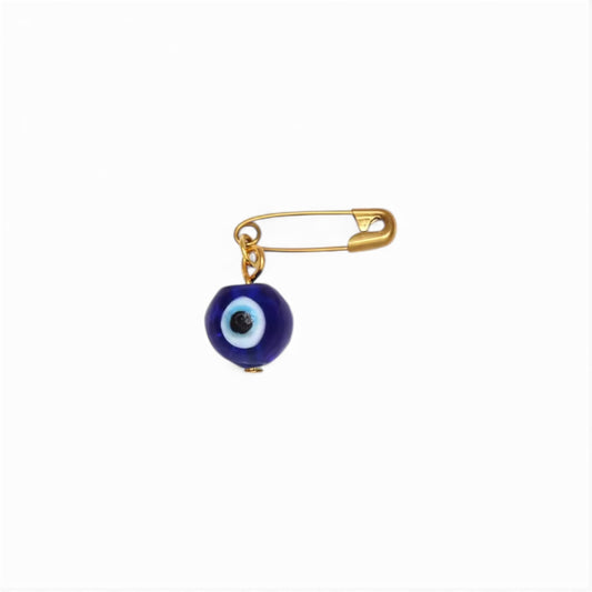 LUCKY EYE ROUND CHARM PIN