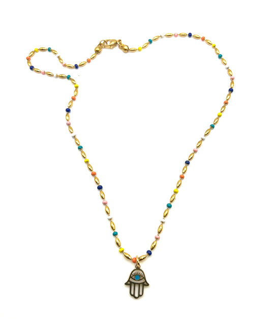 COLOR HAND NECKLACE