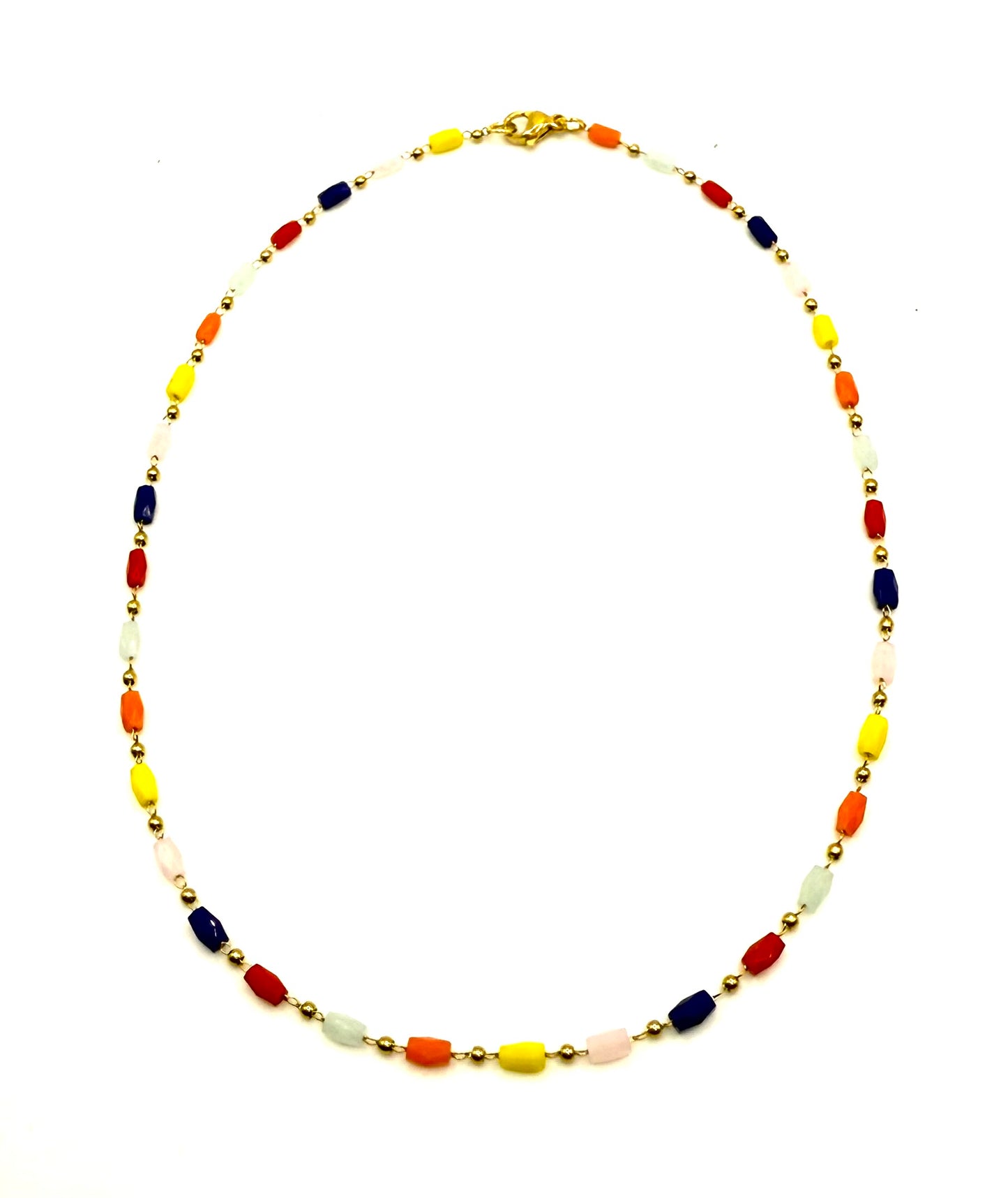 COLOR BEADED NECKLACE