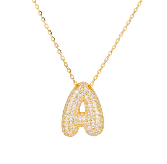 BUBBLE LETTER NECKLACE