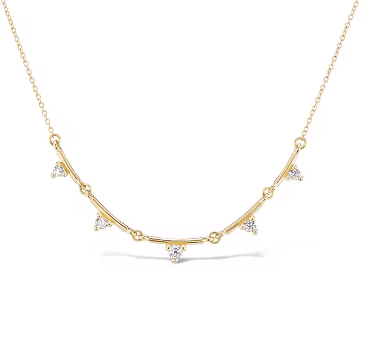 TRIANGLE BAR NECKLACE