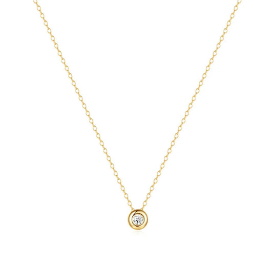 ROUND CZ NECKLACE