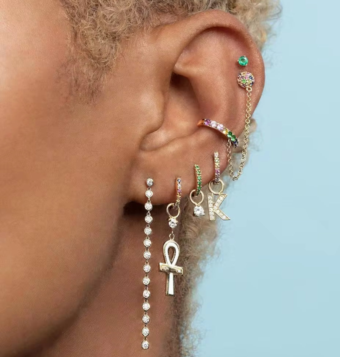 LONG CZ EARRINGS