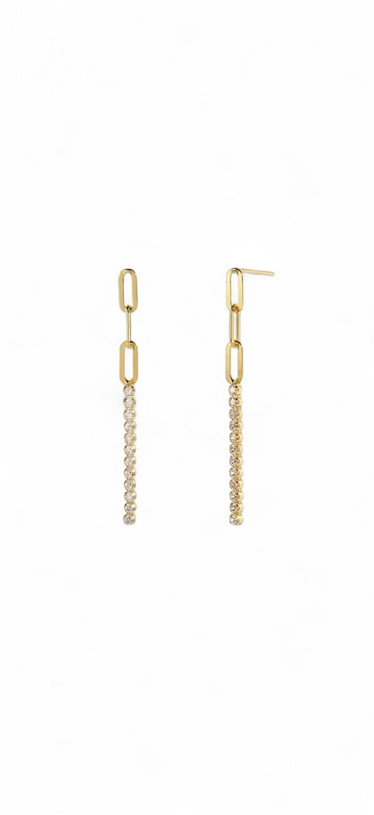 PAPERCLIP LONG ARRINGS
