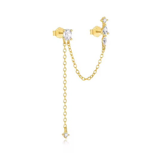 DOUBLE LONG HANGING STUD