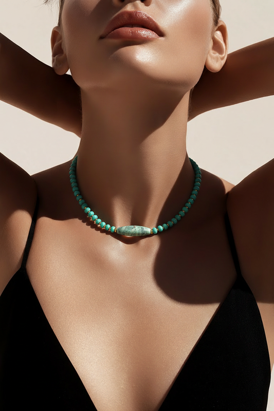CHUNKY BEADED NECKLACE