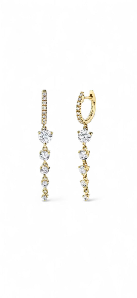 HOOP CZ EARRINGS