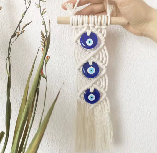 EVIL EYE MACRAME WALL HANGING