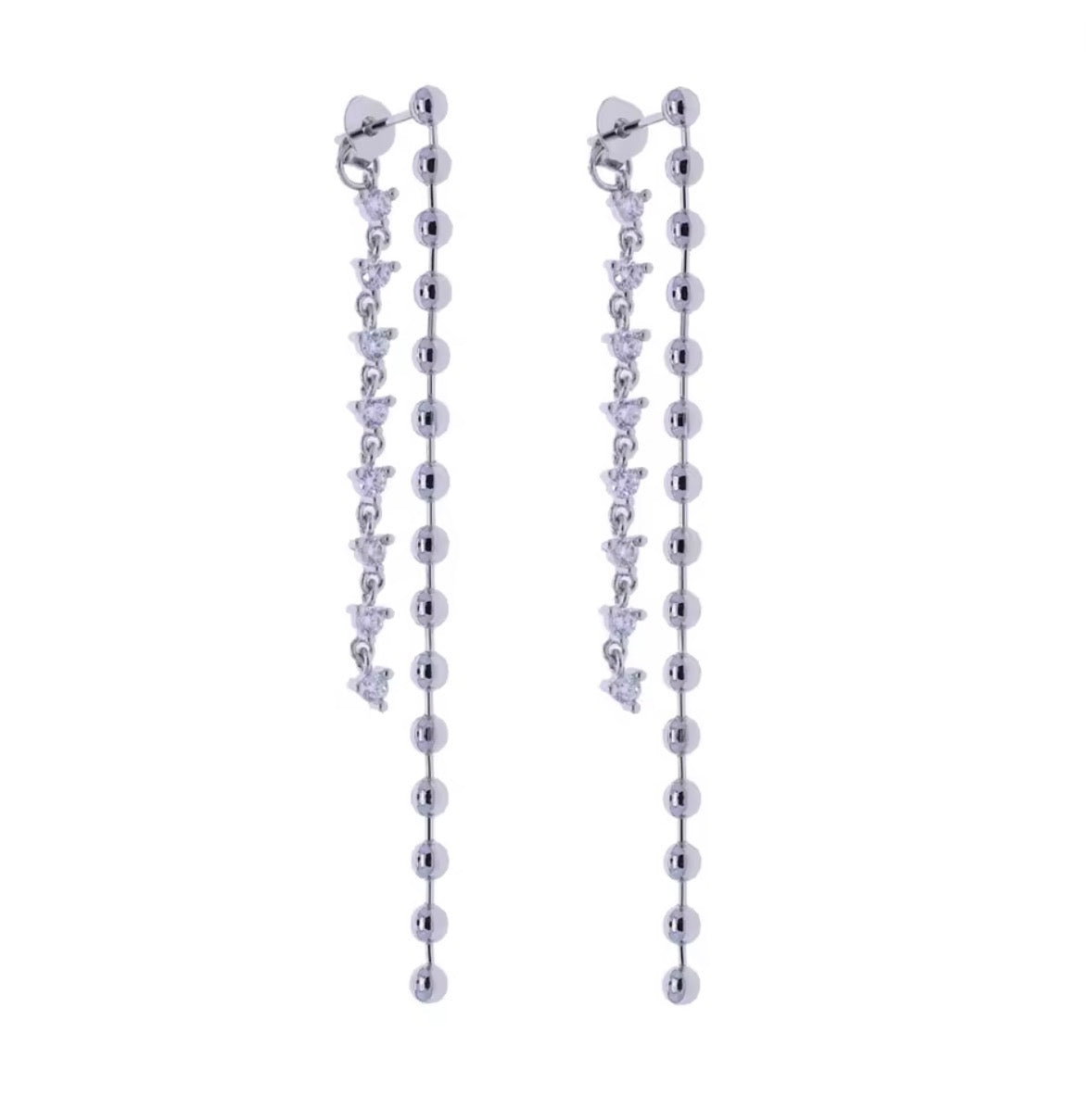 BALL CHAIN EARRINGS