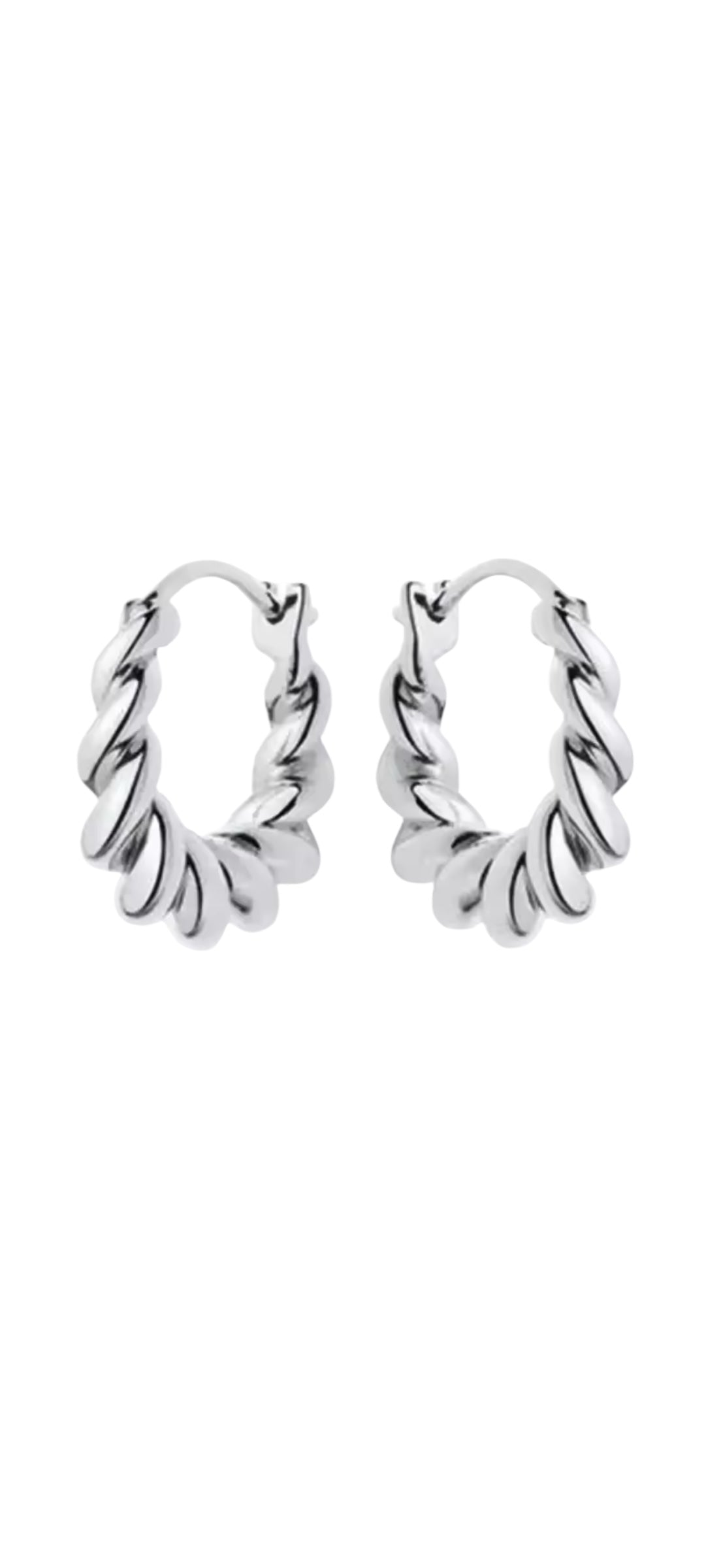 SMALL TEXTURED HOOPS