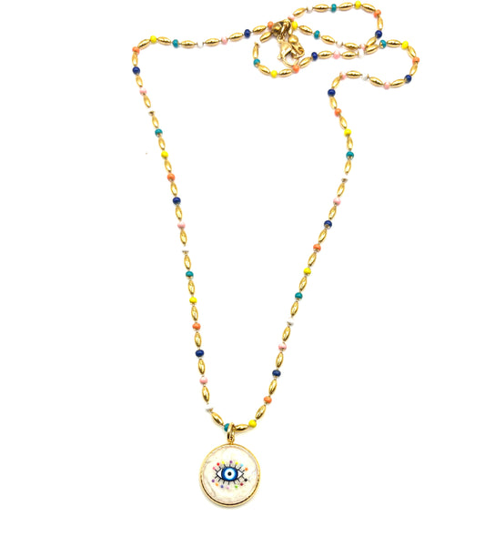COLOR EYE NECKLACE