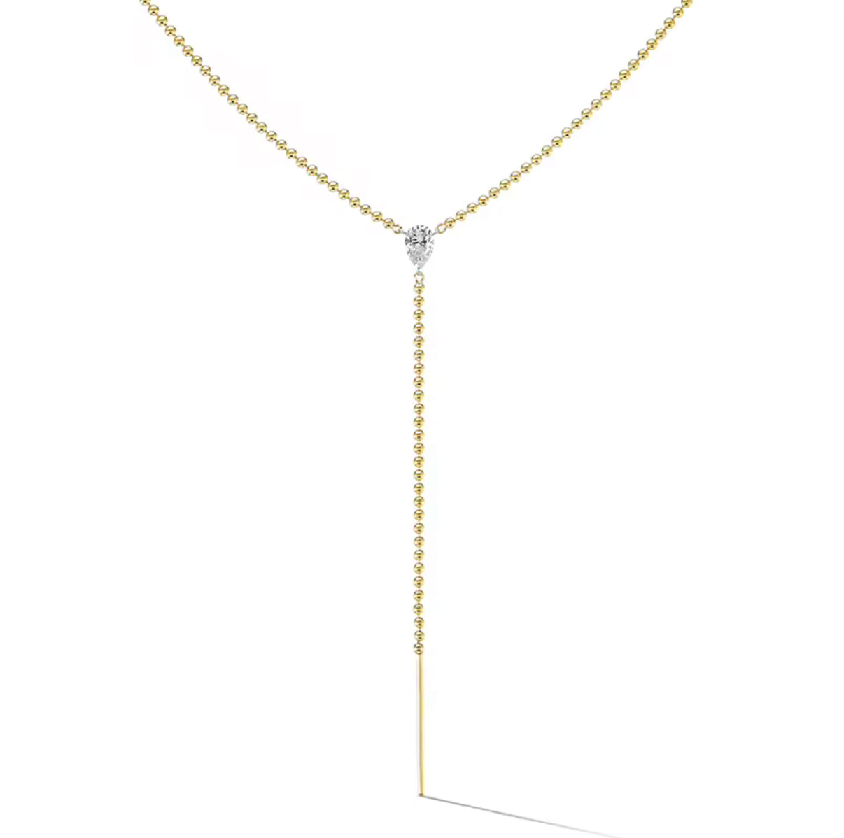 FLOATING Y  NECKLACE
