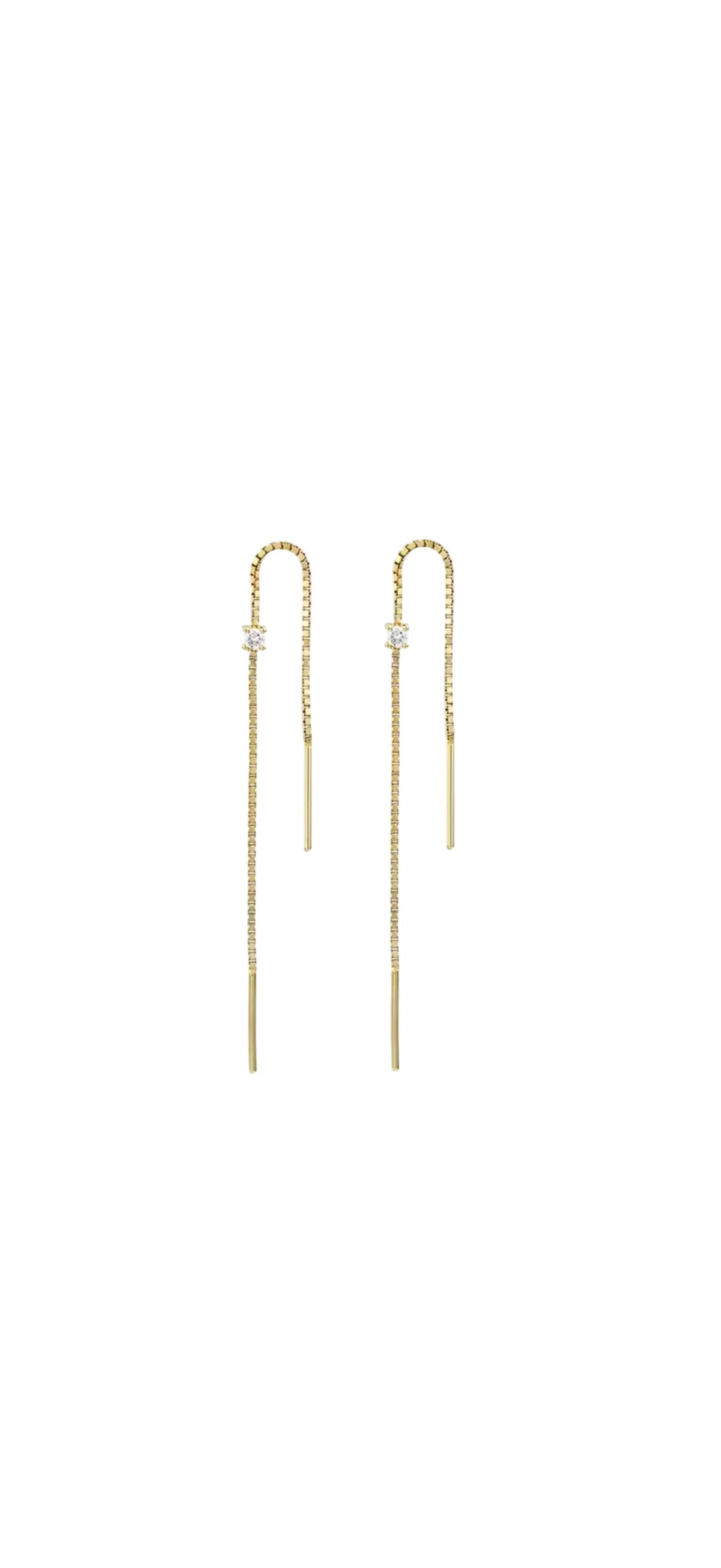 CHAIN CZ EARRINGS