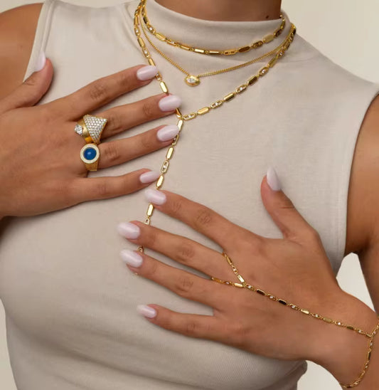 GEOMETRIC CZ NECKLACE