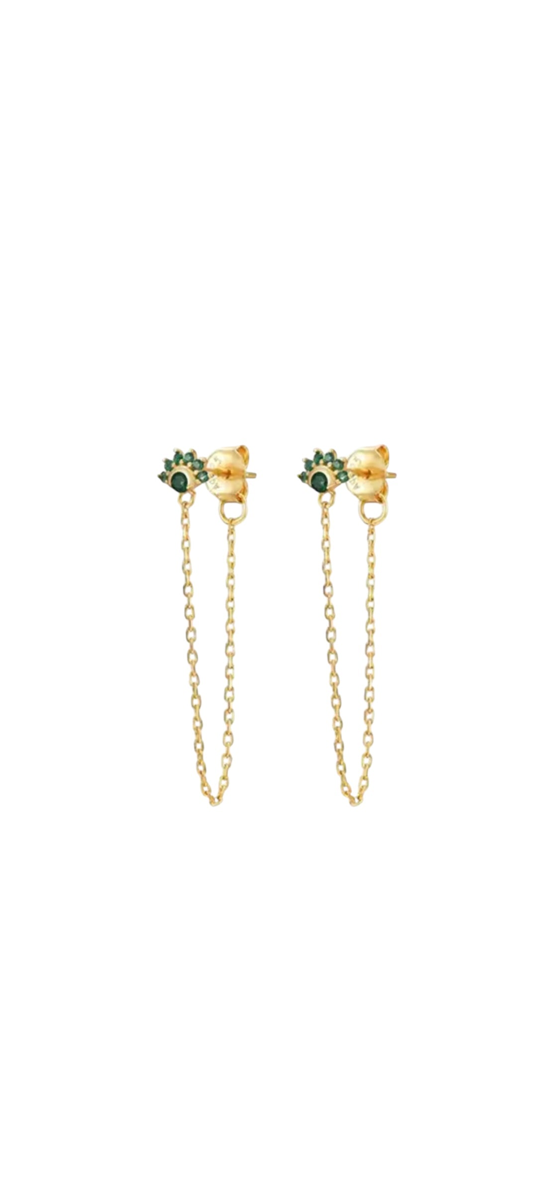 FLOWER CHAIN EARRING