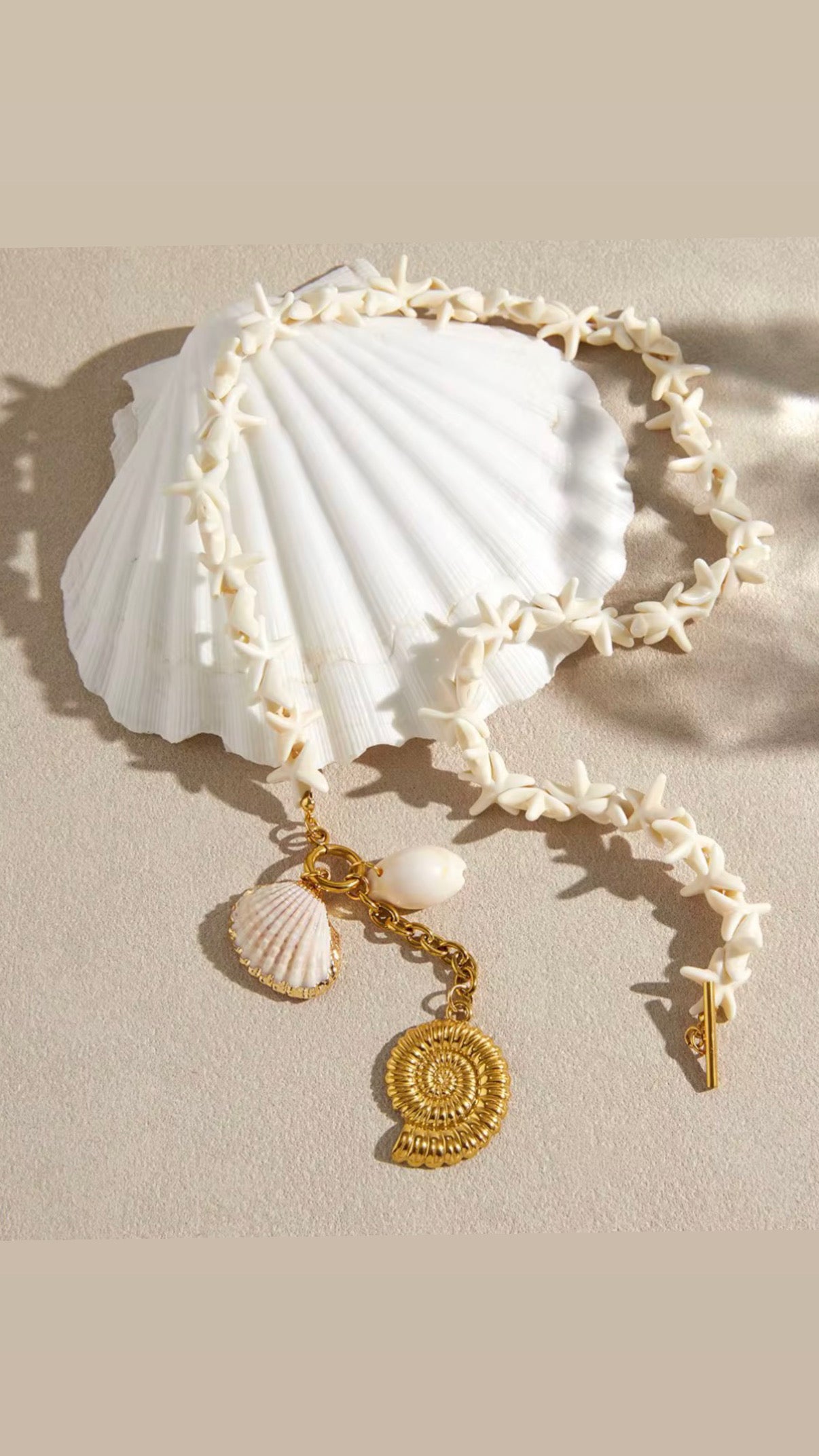 SHELL STARFISH NECKLACE