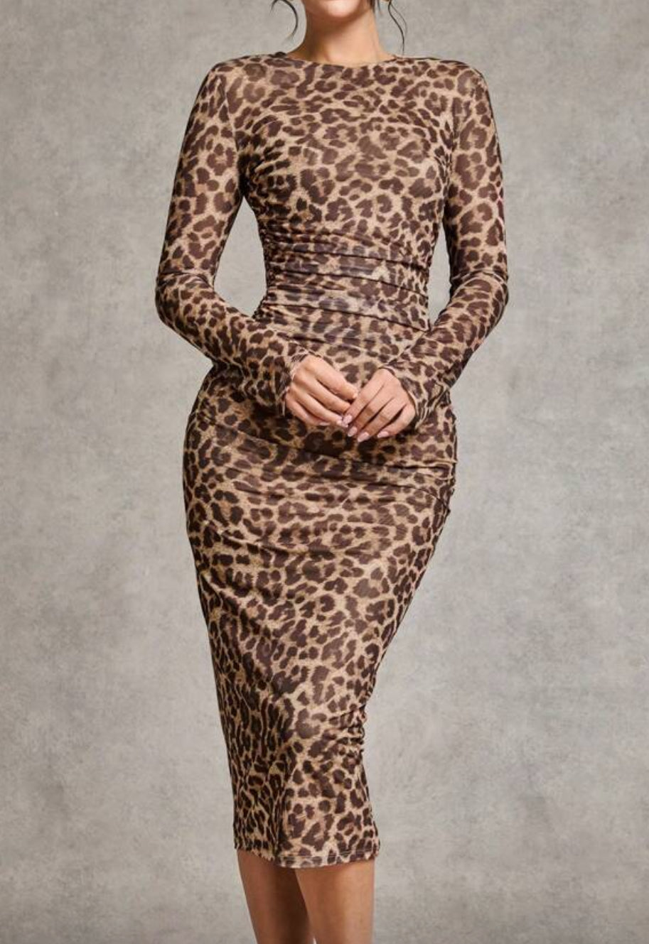 LEOPARD LONG DRESS