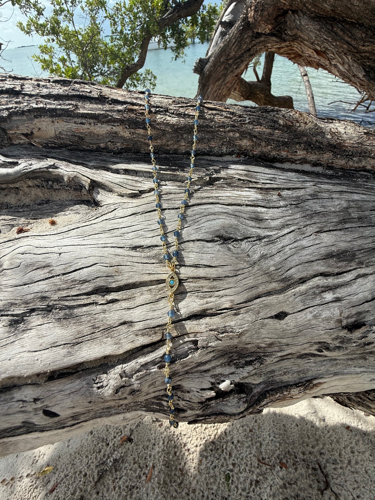 BEADED EYE NECKLACE
