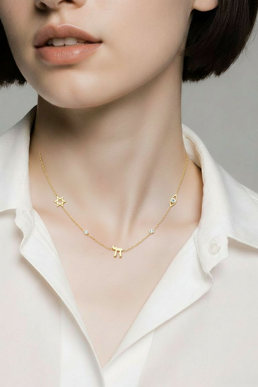 STAR EYE CHAI NECKLACE