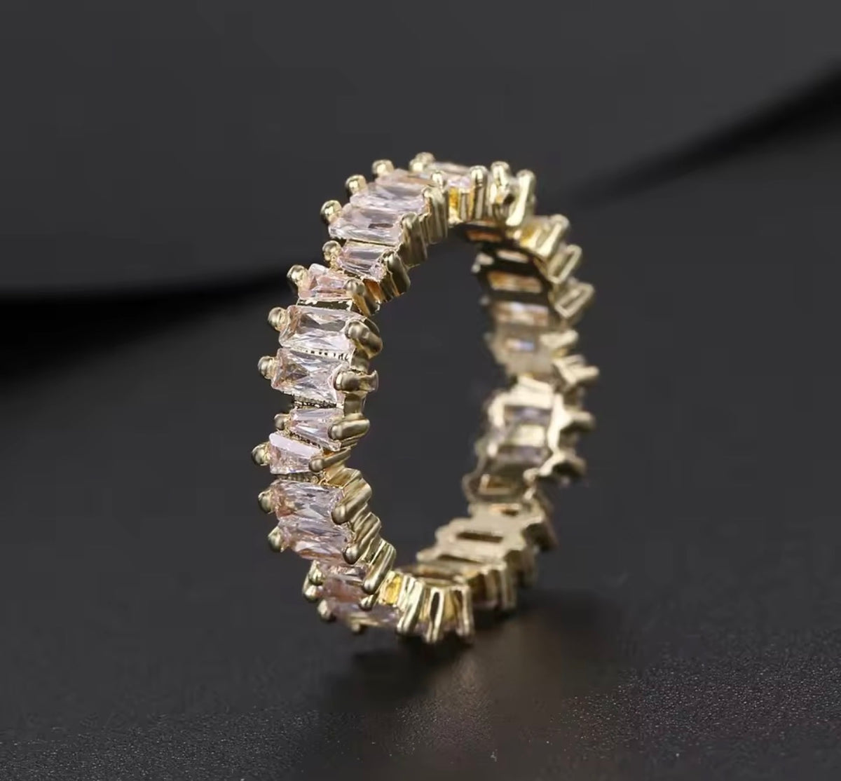Gold Band Ring in 18K Gold Plated Stainless Steel