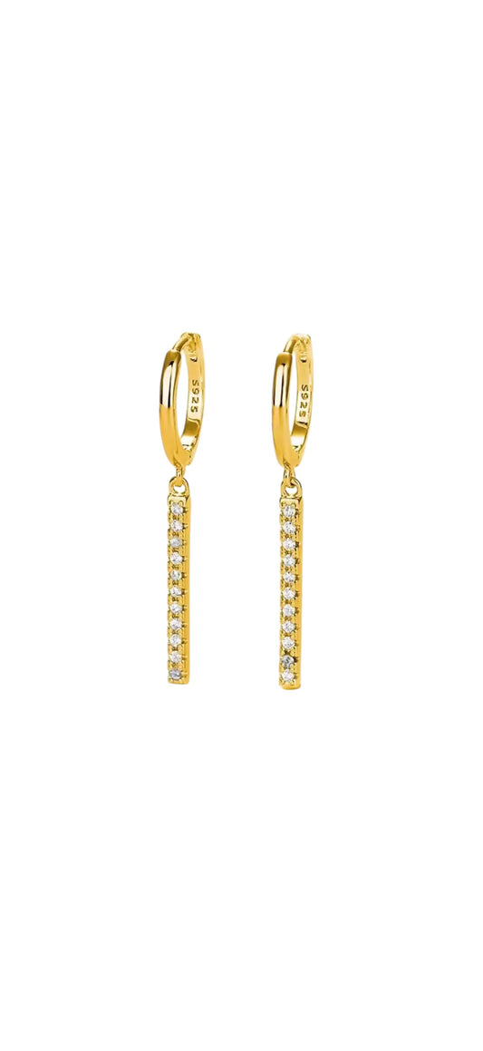 LONG ZIRCONIA EARRINGS