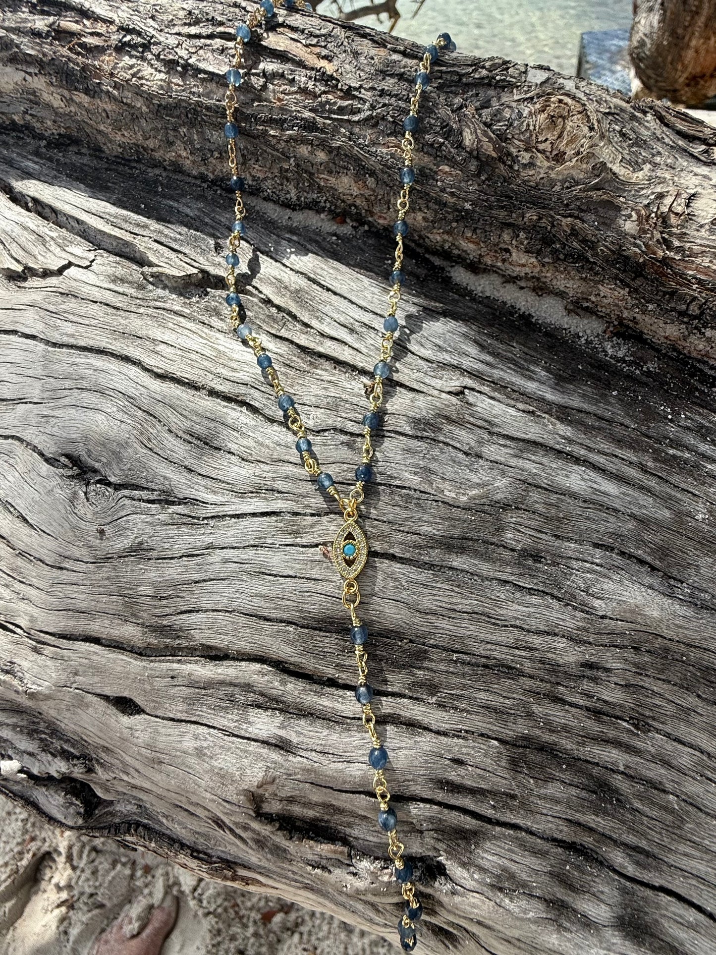 BEADED EYE NECKLACE