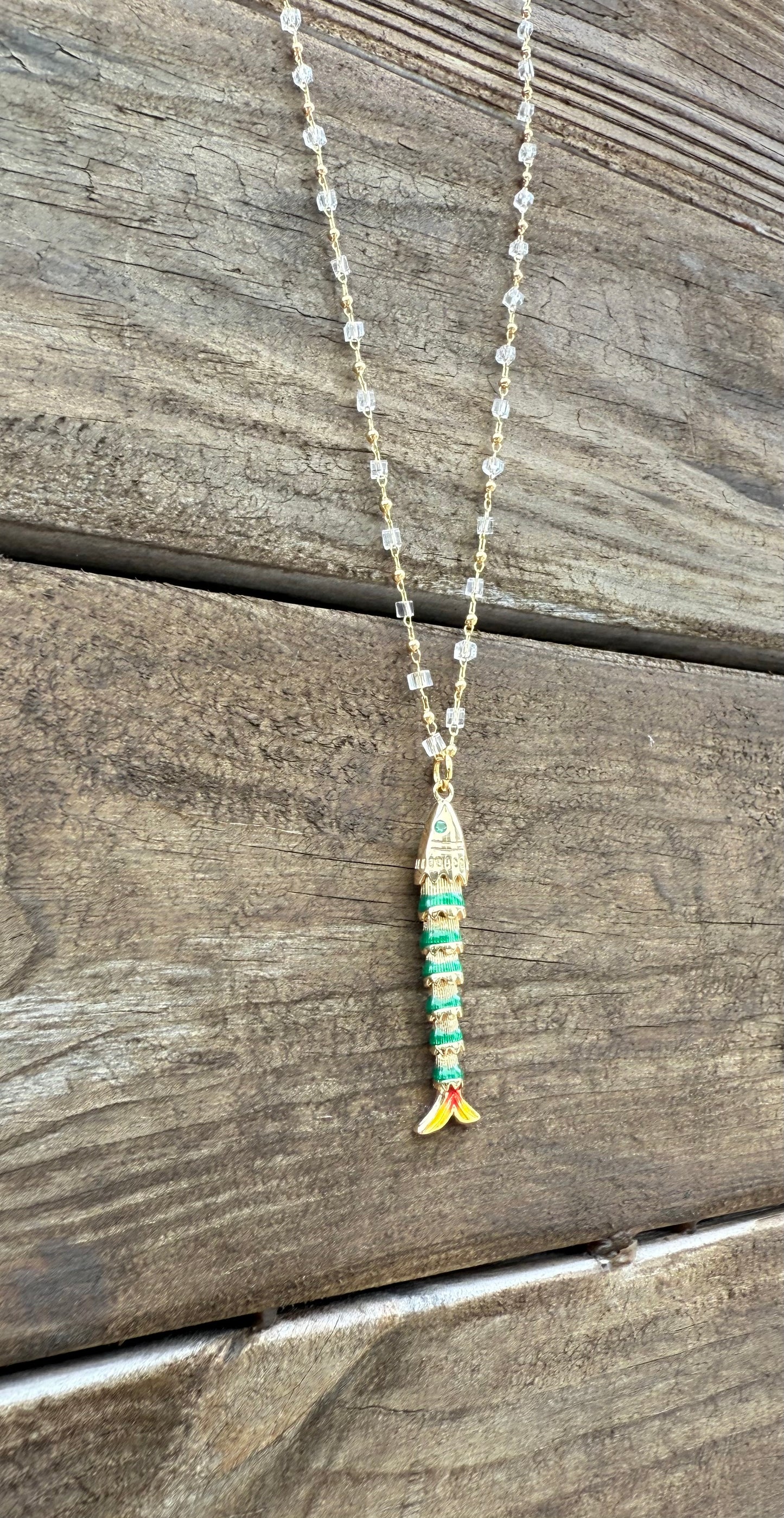 LONG FISH NECKLACE