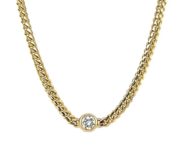 CURB CZ NECKLACE