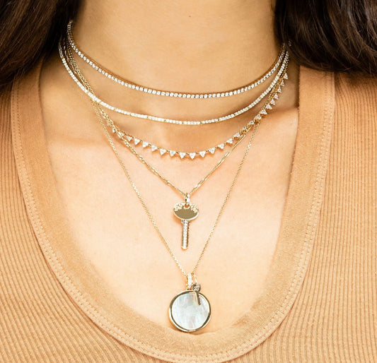 TRINGLE TENNIS NECKLACE