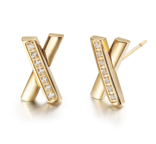 X CZ EARRINGS