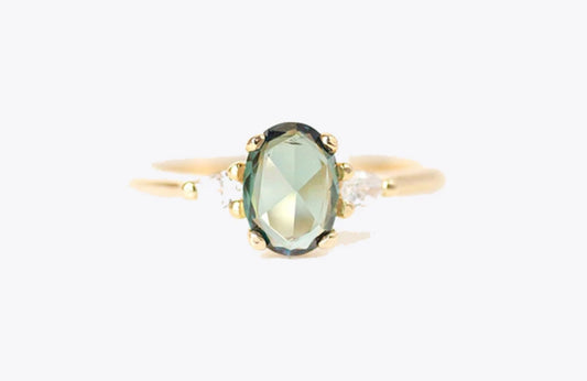 GREEN CRYSTAL RING