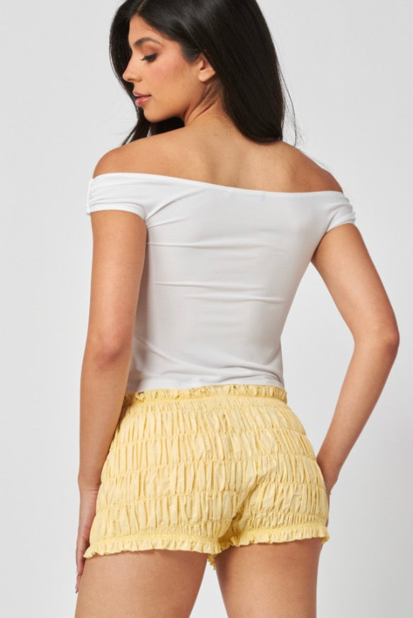 Shoulder Crop Top