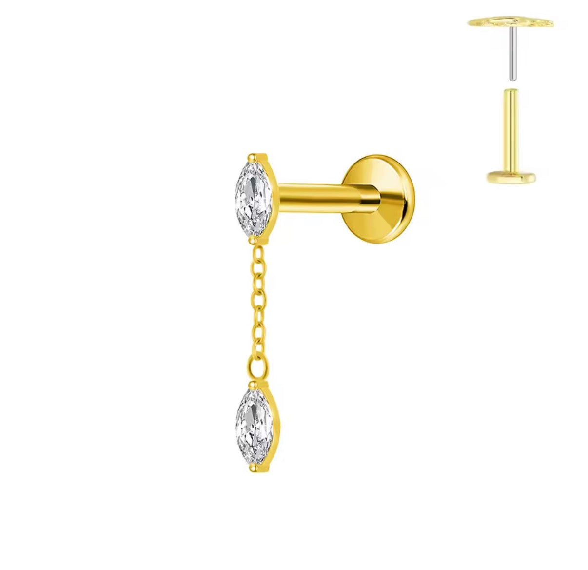 FLATBACK HANGING STUD